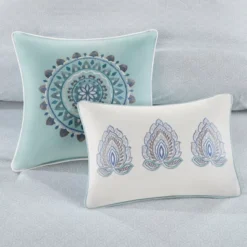 8pc Lian Cotton Printed Reversible Comforter Set Blue -Bedding Discount Store GUEST 36b94ba6 801d 4b02 a9a9 39a96c7a2913