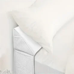 FONTOI Air Layer Wedge Pillow With Two Pockets, Multi-Functional Bed Pillow For Bedroom Bed Couch Sofa Floor, White, 10"*6"*40"