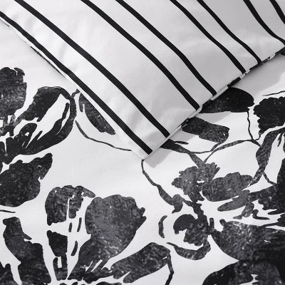 City Scene Soho Floral Duvet Set Black 9 City Scene Soho Floral Duvet Set Black - Image 9