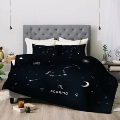 Cuss Yeah Designs Scorpio Star Constellation Comforter Set - Deny Designs -Bedding Discount Store GUEST 375ac724 e755 4eb8 a09f 5b941daf3cf8