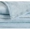 Truly Soft Velvet Plush Family Blanket Light Blue: Oversized Microplush Bedding, Machine Washable