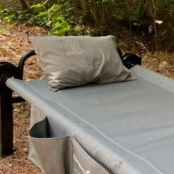 Disc-O-Bed Compact And Packable Travel Pillow With Washable Cover, Ultralight For Backpacking, Hiking, And Camping, Grey