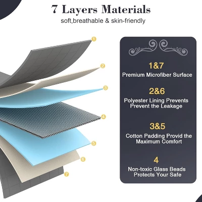 Gkyet Weighted Blanket(60" X 80",20lbs) Twin Size Soft Cooling Heavy Blanket Breathable With Glass Bead Perfect For 160-220 Lbs,Machine Washable Grey 2 Gkyet Weighted Blanket(60" X 80",20lbs) Twin Size Soft Cooling Heavy Blanket Breathable With Glass Bead Perfect For 160-220 Lbs,Machine Washable Grey - Image 2