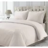 3pc 750 Thread Count Cotton Sateen Oversized Duvet Cover Set - Tribeca Living