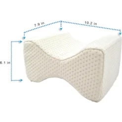 5 Star Super Deals Orthopedic Knee Memory Foam Pillow - Ergonomic Wedge & Lumbar Alignment For Side Sleepers - Washable Soft Cover