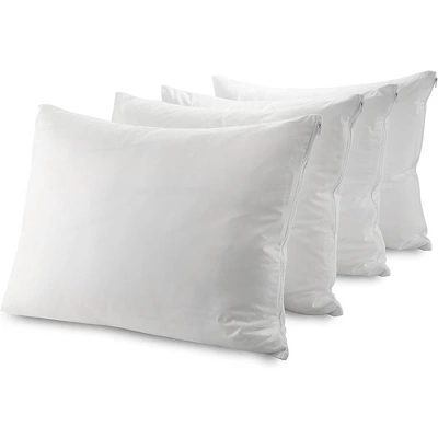 Guardmax Waterproof And Breathable Pillow Protector With Zipper- (4 Pack) 2 Guardmax Waterproof And Breathable Pillow Protector With Zipper- (4 Pack) - Image 2