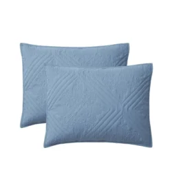 8pc Valore Medallion Coordinating Comforter And Quilt Set Blue - VCNY -Bedding Discount Store GUEST 3e7b0171 a031 41f8 9b98 d45c95c89acf