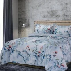 Iris Digital Printed Oversized Velvet Duvet Cover Set - Tribeca Living