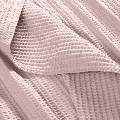 The Farmhouse By Rachel Ashwell Full/Queen Cotton Waffle Blanket Pink 5 The Farmhouse By Rachel Ashwell Full/Queen Cotton Waffle Blanket Pink - Image 5
