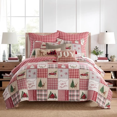 Home For Christmas Euro Sham Set Of 2 - Levtex Home 2 Home For Christmas Euro Sham Set Of 2 - Levtex Home - Image 2