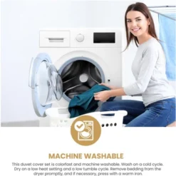 Classic Spring Blooms Colorful Floral Embroidered 200-Thread Count Cotton Modern And Transitional 3-Piece Duvet Cover Set By Blue Nile Mills -Bedding Discount Store GUEST 43f9d63b f5d4 4c53 878a c8261ff883d0