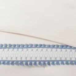 12pc Embroidered Fringe Stripe With Tassels Comforter & Sheet Bedding Set - Threshold™ 11 12pc Embroidered Fringe Stripe With Tassels Comforter & Sheet Bedding Set - Threshold™ -Bedding Discount Store GUEST 443f5997 1107 4e72 b1b1 7852d0cd6908