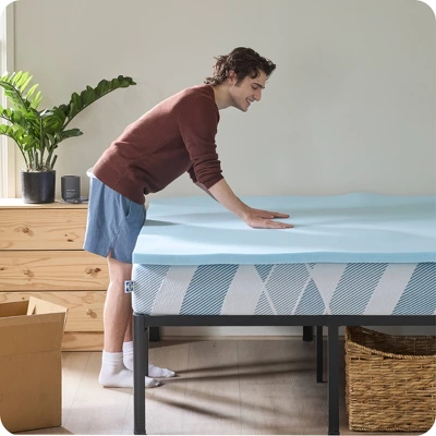 Sealy Dreamlife 1.5" Medium Topper Twin Long And Molded Pillow Bundle 6 Sealy Dreamlife 1.5" Medium Topper Twin Long And Molded Pillow Bundle - Image 6