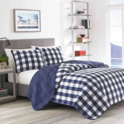 Lake House Plaid Reversible Quilt Set Blue - Eddie Bauer -Bedding Discount Store GUEST 45e92480 646c 4b1e 9eed f8b9d38b6c1c