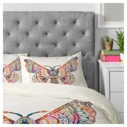 Stephanie Corfee Artsy Moth Pillow Sham Standard Pink - Deny Designs