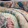 Greenland Home Fashions Eden Peacock Ecru Sham