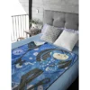 Coraline Fleece Blanket Allover Button Design Plush Lap Throw 46" X 60"