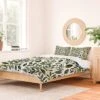 Deny Designs Angela Minca Seasonal Branches Duvet Cover Set Green