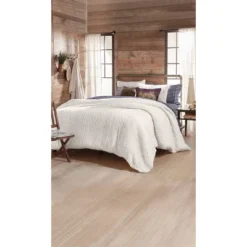 Cable Knit Pinsonic Sherpa Comforter Set Ivory - G.H. Bass -Bedding Discount Store GUEST 49933c5e 5b1f 4dee b3d1 1431a0af8e45
