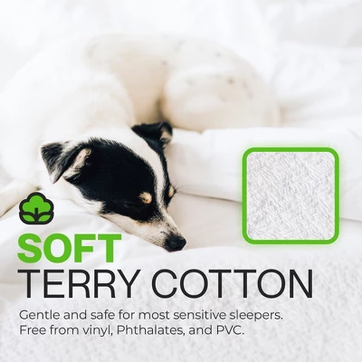 Mattress Protector With Zipper By Guardmax. Terry Cotton Waterproof, Bed Bug Proof, Soft & Comfortable Mattress Encasement With Deep Pockets. 5 Mattress Protector With Zipper By Guardmax. Terry Cotton Waterproof, Bed Bug Proof, Soft & Comfortable Mattress Encasement With Deep Pockets. - Image 5