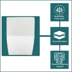 Continental Sleep, Leg Wege Elevation Pillow For Blood Circulation | Relieved & Recovers Foot And Ankle Injuries | Chic Jacquard Cover, 8”x16”x23” -Bedding Discount Store GUEST 4ca64866 f0f2 4468 8791 9fe47bc9b26c