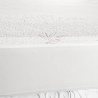 Waterproof Rayon From Bamboo And Polyester Hypoallergenic Mattress Protector By Blue Nile Mills 4 Waterproof Rayon From Bamboo And Polyester Hypoallergenic Mattress Protector By Blue Nile Mills - Image 4