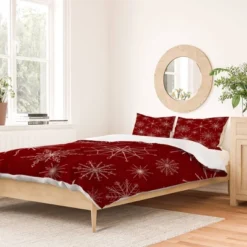 Jacqueline Maldonado Snowflakes Duvet Cover & Sham Set - Deny Designs