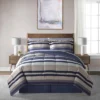 Xavier Stripe Bed In A Bag Comforter Set - Lanwood Home