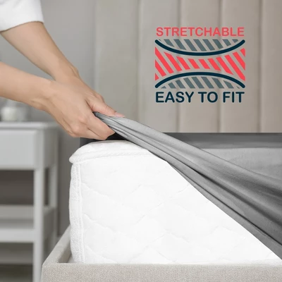 Microfiber Fitted Bed Sheet - Lux Decor Collection 5 Microfiber Fitted Bed Sheet - Lux Decor Collection - Image 5