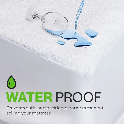 Mattress Protector With Zipper By Guardmax. Terry Cotton Waterproof, Bed Bug Proof, Soft & Comfortable Mattress Encasement With Deep Pockets. 8 Mattress Protector With Zipper By Guardmax. Terry Cotton Waterproof, Bed Bug Proof, Soft & Comfortable Mattress Encasement With Deep Pockets. - Image 8