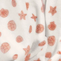Novelty Recycled Printed Seashells Coral Plush Throw Blanket -Bedding Discount Store GUEST 550ab64f d7da 4e07 9f09 99a9f714dfa2