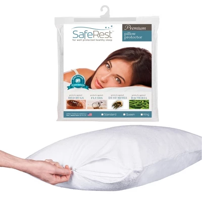 SafeRest Waterproof Pillow Protector (1) - Zippered Dust Mite Pillow Cover - Hypoallergenic Pillow Covers 7 SafeRest Waterproof Pillow Protector (1) - Zippered Dust Mite Pillow Cover - Hypoallergenic Pillow Covers - Image 7