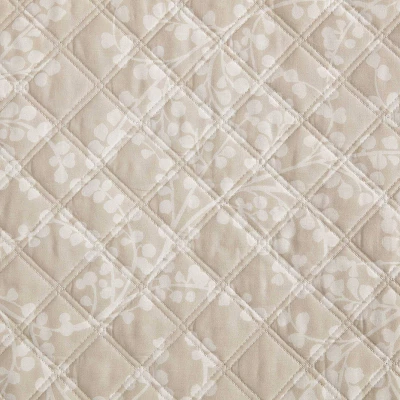 Martha Stewart 50"x70" Layered Branches Throw Blanket Beige 2 Martha Stewart 50"x70" Layered Branches Throw Blanket Beige - Image 2