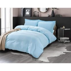 Elegant Comfort Luxury Silky Soft Wrinkle And Fade Resistant 3-Piece Solid Duvet Cover Set With Shams 11 Elegant Comfort Luxury Silky Soft Wrinkle And Fade Resistant 3-Piece Solid Duvet Cover Set With Shams -Bedding Discount Store GUEST 56d96c7a 8007 4d24 be2b 884c7e79ea53