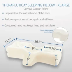 Therapeutica Orthopedic Sleeping Pillow, Helps Spinal Alignment & Neck Support -Bedding Discount Store GUEST 57c920ae dc01 4331 8874 6ad7d0f74ced