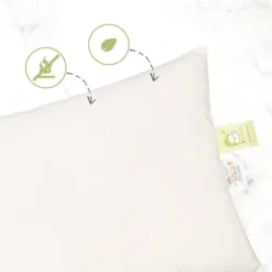 KeaBabies 2pk Toddler Pillow - Soft Organic Cotton Kids Pillows For Sleeping - 13X18 Travel Pillow For Kids Age 2-5 -Bedding Discount Store GUEST 58b0a39a 2a80 4e55 a288 5e2c61d881d4