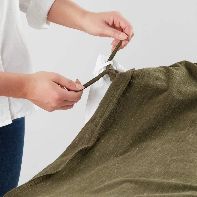 Space Dyed Cotton Linen Duvet Cover & Sham Set - Threshold™ 4 Space Dyed Cotton Linen Duvet Cover & Sham Set - Threshold™ - Image 4