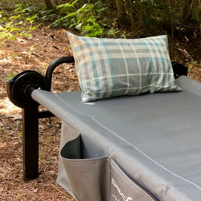 Disc-O-Bed Compact And Packable Travel Pillow With Washable Cover, Ultralight For Backpacking, Hiking, And Camping, Ocean Plaid 1 Disc-O-Bed Compact And Packable Travel Pillow With Washable Cover, Ultralight For Backpacking, Hiking, And Camping, Ocean Plaid