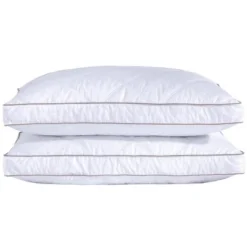 Peace Nest Natural Goose Feather And Down Sleeping 100% Cotton Pillow Cover Downproof Gusseted 2 Count -Bedding Discount Store GUEST 5be95af4 50fb 41b8 ae0f 4f930cfbc9a5