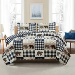 Market & Place Orson Bear Lodge Reversible Quilt Set -Bedding Discount Store GUEST 5d4299c9 7f9e 4444 9784 3208e884c295