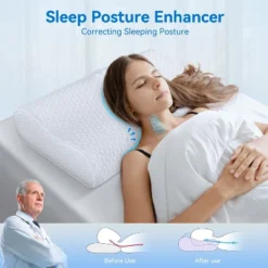 Zibroges Neck Pillow, 3-layer Memory Foam Neck Pillow For Neck Pain, Cool And Breathable, Adjustable Sandwich Pillow -Bedding Discount Store GUEST 5e23fd9a 7944 44cf b55d 74908caddedb