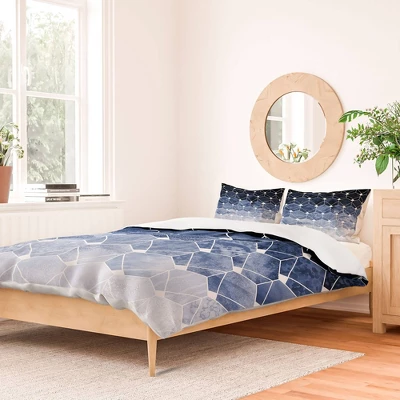 Elisabeth Fredriksson Hexagons & Diamonds 100% Cotton Duvet Set - Deny Designs 1 Elisabeth Fredriksson Hexagons & Diamonds 100% Cotton Duvet Set - Deny Designs