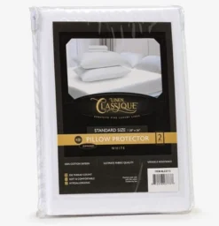 Linen Classique 320TC - Zippered Pillow Protector - White 5 Linen Classique 320TC - Zippered Pillow Protector - White -Bedding Discount Store GUEST 62be2384 b0b9 43ff bb12 dce504943682
