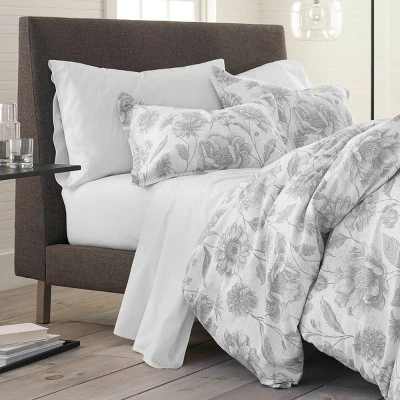 Twin 2pc Meadow Walk Comforter Set Gray - EcoPure 4 Twin 2pc Meadow Walk Comforter Set Gray - EcoPure - Image 4