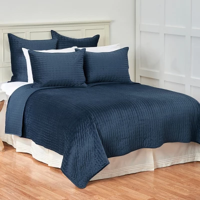 C&F Home 26" X 26" Lapis Velvet Euro Sham 2 C&F Home 26" X 26" Lapis Velvet Euro Sham - Image 2