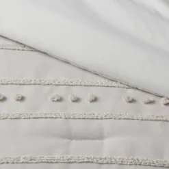 4pc Clipped Stripe Poms Comforter Bedding Set - Threshold™ -Bedding Discount Store GUEST 6474436f 0746 4a2d 8720 5e4921bc6129