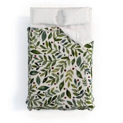 Deny Designs Angela Minca Seasonal Branches Duvet Cover Set Green -Bedding Discount Store GUEST 677a3ffd e0c1 402c 82ec feb2667b940e