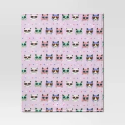 Novelty Recycled Printed Cats Glasses Plush Throw Blanket -Bedding Discount Store GUEST 68350f4f ffa3 42b9 83a3 085504f67eb8