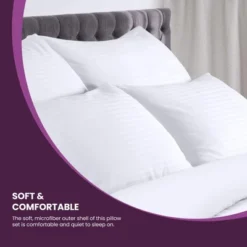 Hypoallergenic Microfiber Polyester 2-Piece Pillow Set - Blue Nile Mills -Bedding Discount Store GUEST 68d91d9f ead5 4c41 9c6f 9579d2532aad