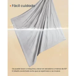 SONGMICS HOME Down Alternative Microfiber Reversible Comforter Queen, All Season Lightweight Cooling Comforter For Night Sweats Hot Sleeper, Dove Gray -Bedding Discount Store GUEST 68f84089 18db 4a02 9fd1 447a0257c0d9